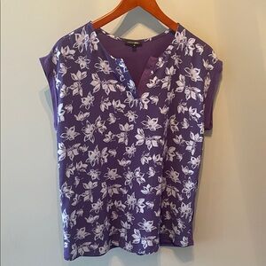 Papermoon Purple Floral Blouse Size M